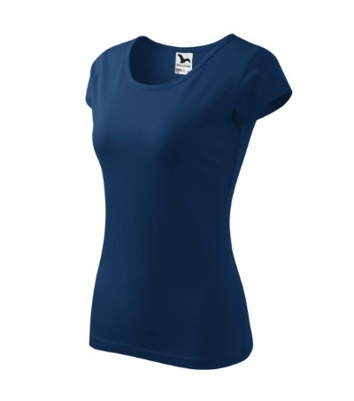 T-Shirt Damen Pure rot - Mitternachtsblau
