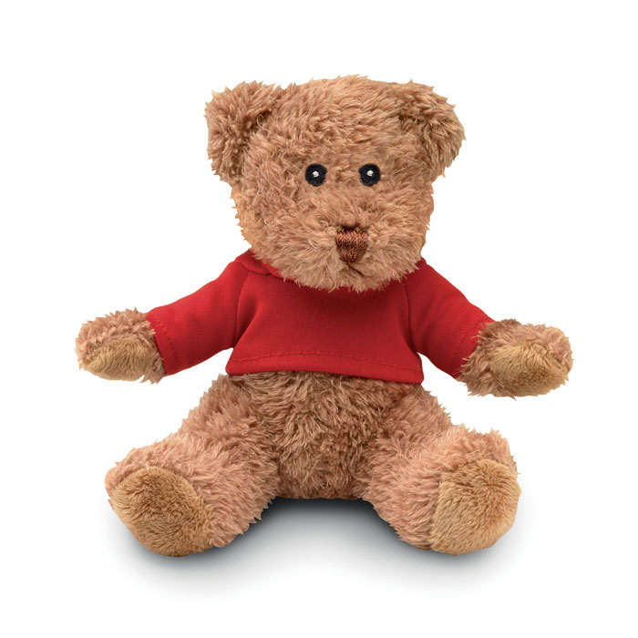 JOHNNY T - Teddybär mit T-Shirt - rot