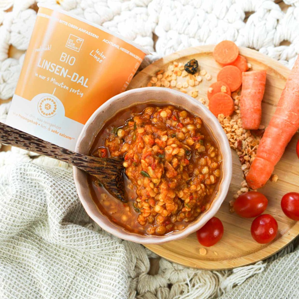 BIO ToGo Meal 80 g , Inhalt: BIO Linsen-Dal vegan