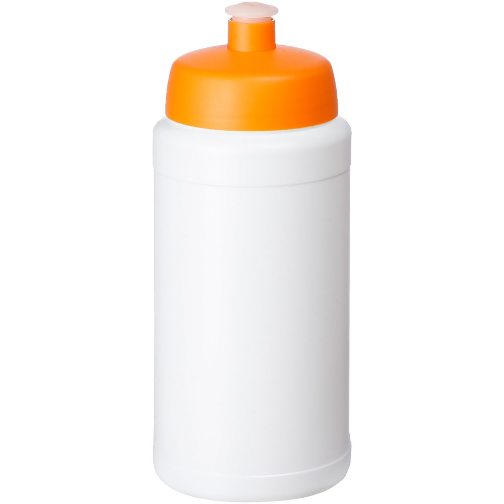 Baseline® Plus 500 ml Flasche mit Sportdeckel - weiss, orange