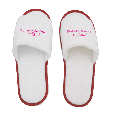 Paire de mules, ouvertes - Rouge