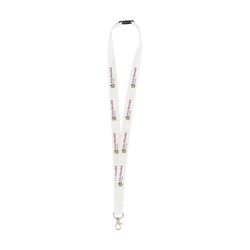 KeyCord Budget Safety 2 cm Schlüsselband - weiß