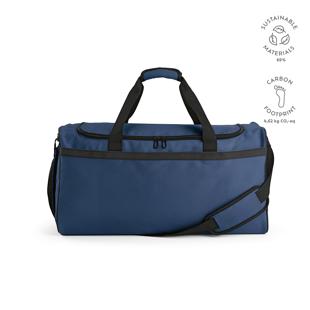 Sac sport São Paulo L 50L rPET, bandes réfléchissantes - Vert - Bleu