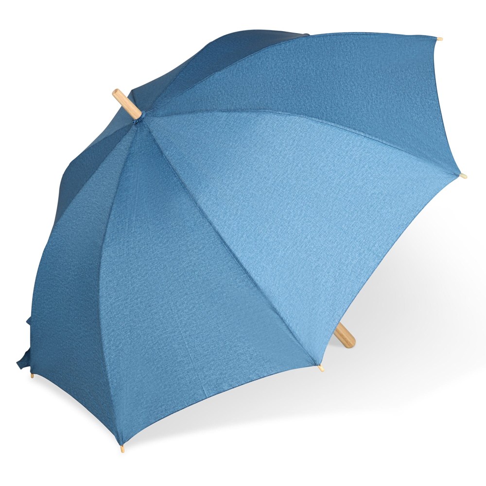 25” Regenschirm aus R-PET-Material mit Automatiköffnung - Dunkelblau