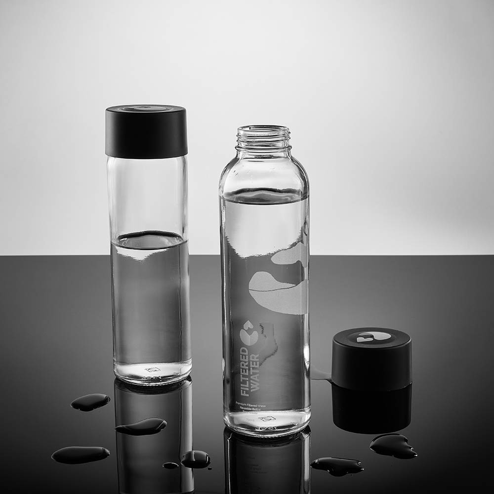 Nilo Glasflasche mit GPI-Verschluss. Hergestellt in Portugal - Durchsichtig