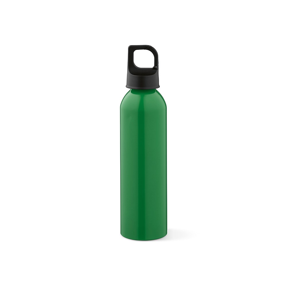 Mackenzie Trinkflasche rAluminium, 690 ml. Auslaufsicher. Mit Karabinerdeckel - Grün