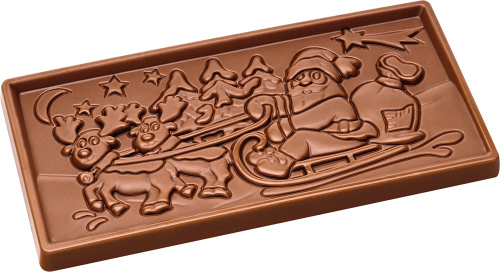 Schokolade 100 g Tafel in Kissenschachtel 1 Stück , Inhalt: Callebaut Vollmilch Schokolade