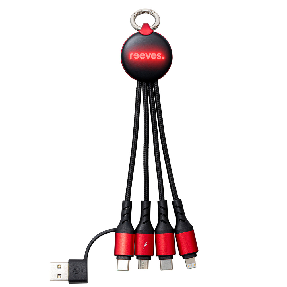 6-in-1 Ladekabel mit Beleuchtung REEVES-PUHALANI II