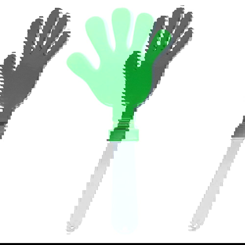 Klapperhand, weiß/rot, one size - weiß/grün