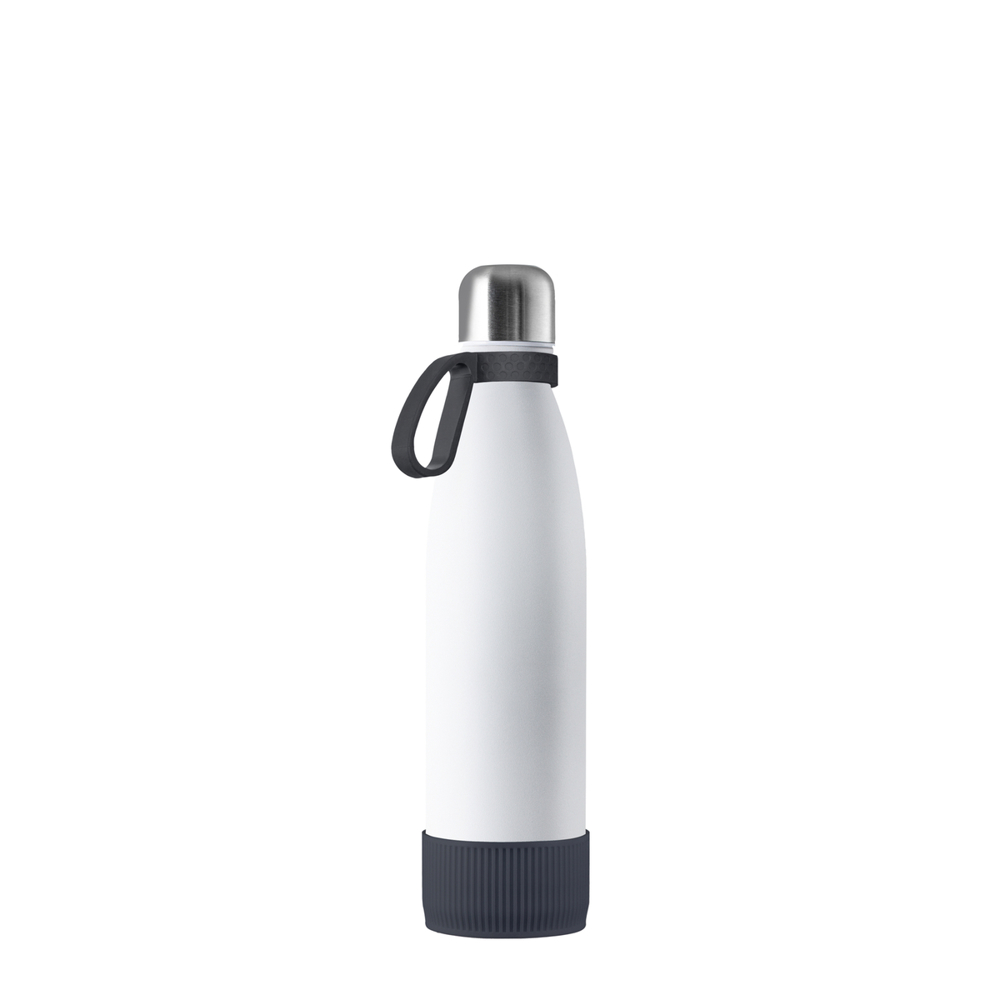 Thermotrinkflasche RETUMBLER-NIZZA - silber, weiß, dunkelgrau