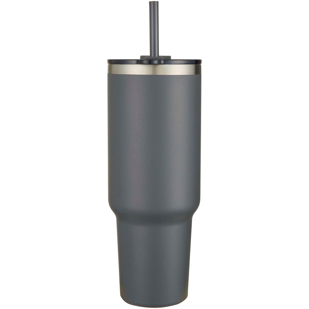 Mug Sydney 1200 ml double paroi certifié RCS avec isolation par le vide et couche de cuivre avec paille
