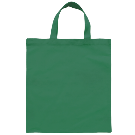 Baumwolltasche farbig mit kurzen Henkeln 136 gr/m2 - dunkel grün