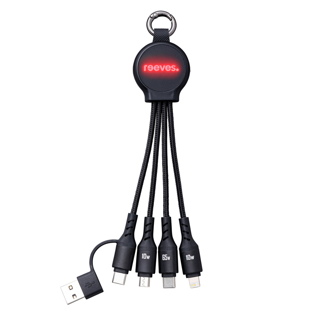 6-in-1 Ladekabel mit Beleuchtung REEVES-PUHALANI SWITCH