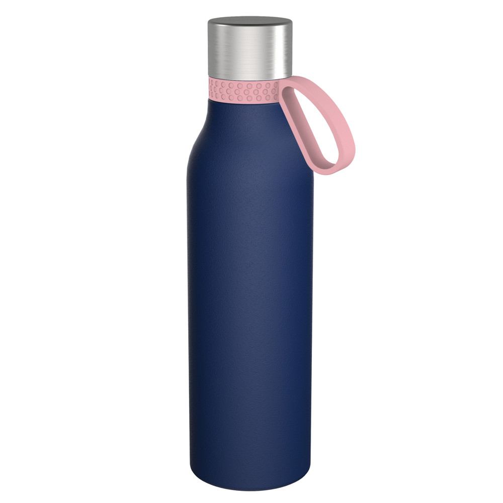 Trinkflasche RETUMBLER-myTOULON II 820 - hellmagenta, rose, dunkelblau