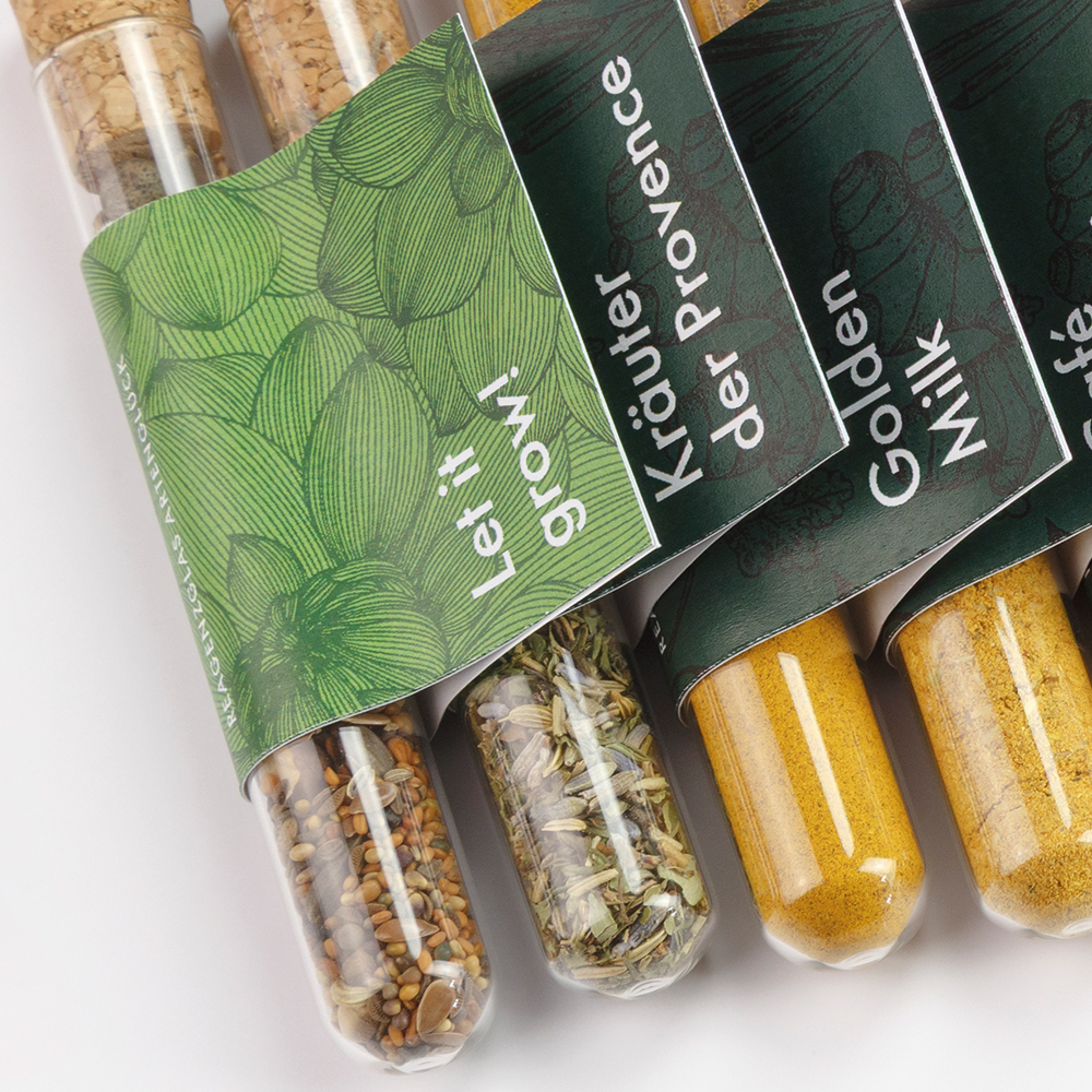 Reagenzglas mit Samenmischung Artenglück