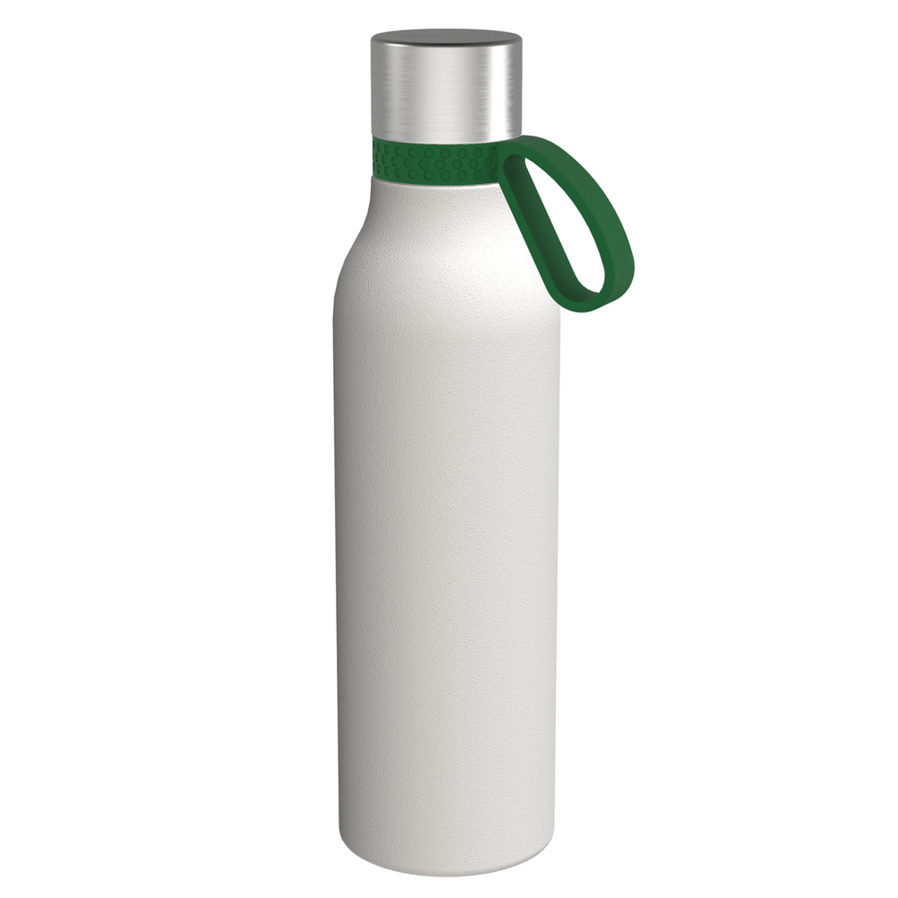 Trinkflasche RETUMBLER-myTOULON II 820 - grün, silber, weiß