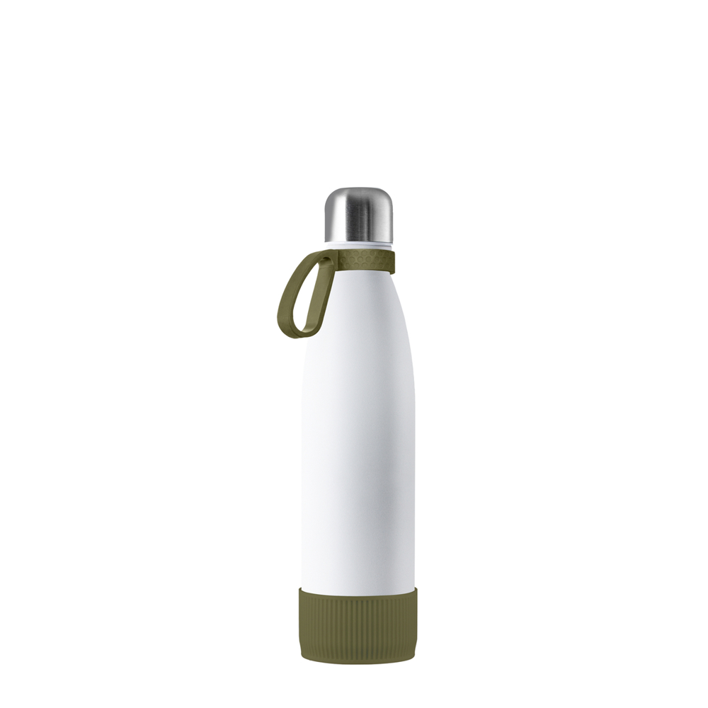 Thermotrinkflasche RETUMBLER-NIZZA - silber, weiß, olivgrün