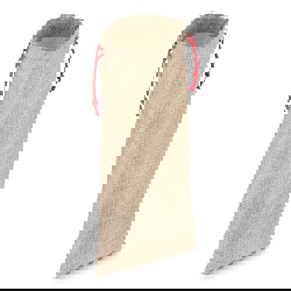 Flaschenetui im Jute-Stil 14 x 34 cm