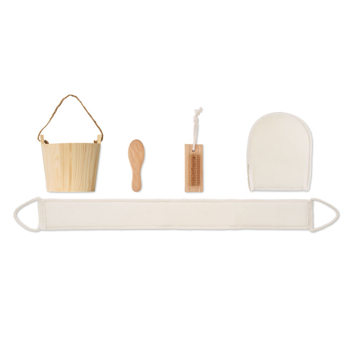 SELFCARE - Coffret de bain baquet en bois
