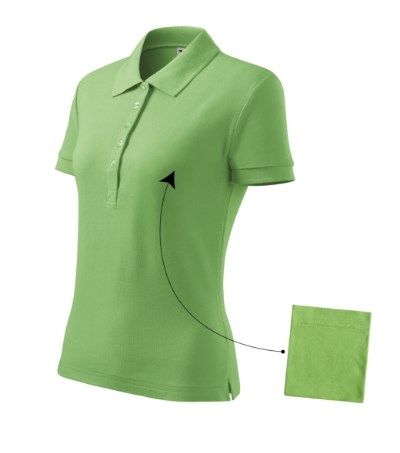 Polohemd Damen Cotton zitronengrün - erbsengrün