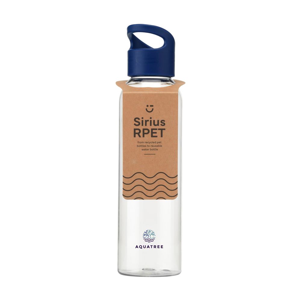 Sirius RCS RPET 650 ml bouteille - bleu translucide (± PMS 2748C)