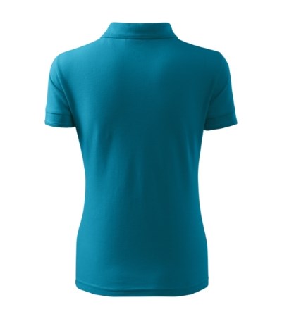 Polohemd Damen Pique Polo dunkeltürkis