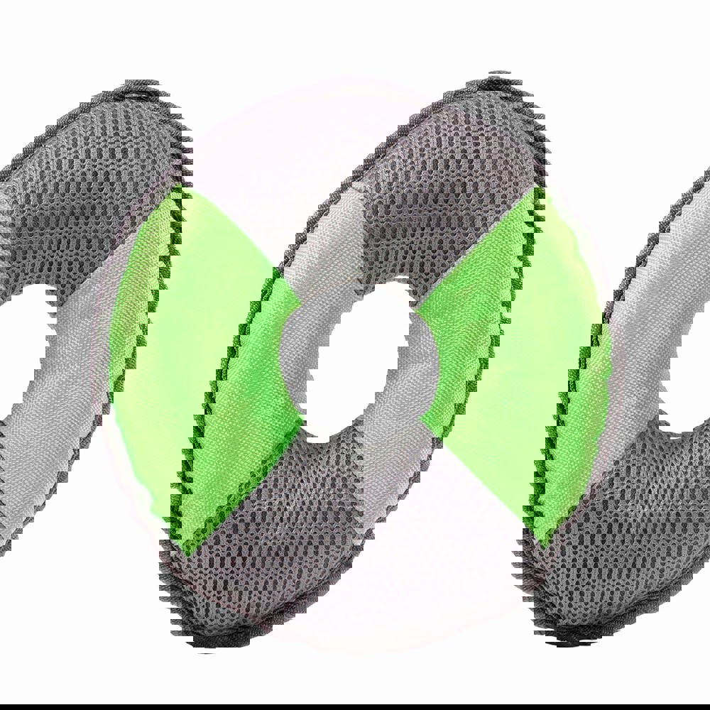 Hundespielzeug Flying Disc, weiß/rot, S - grün/grau