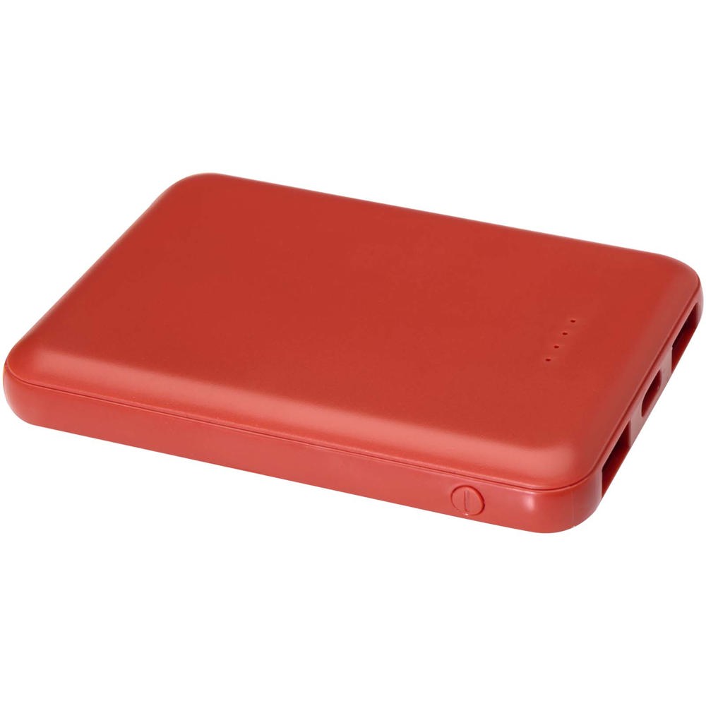 Asama 5000 mAh Typ-C Powerbank aus recyceltem Kunststoff - ziegelstein