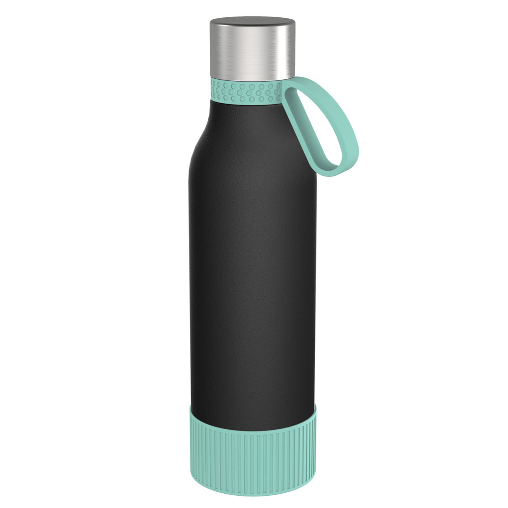 Trinkflasche RETUMBLER-myTOULON II 820 - hellblau, schwarz