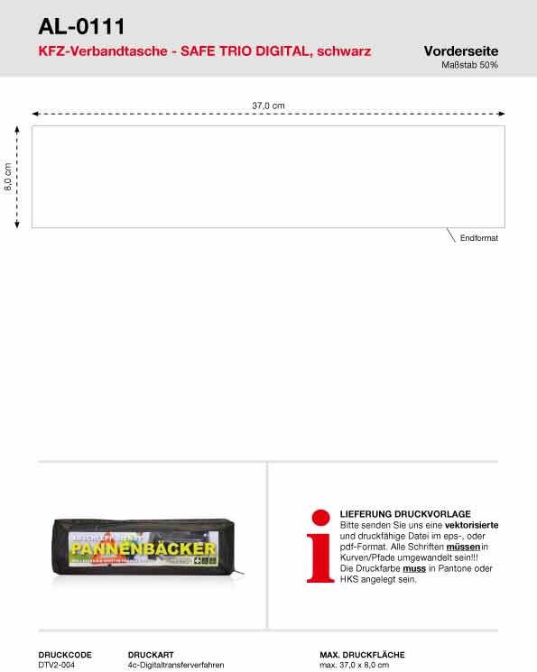 Allflash Kfz-Verbandtasche Safe Trio Digital