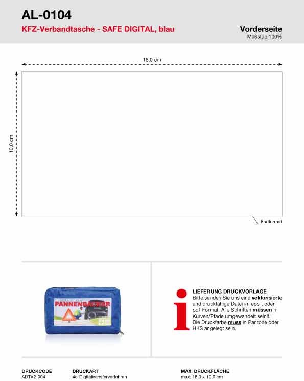 Allflash Kfz-Verbandtasche Safe Digital