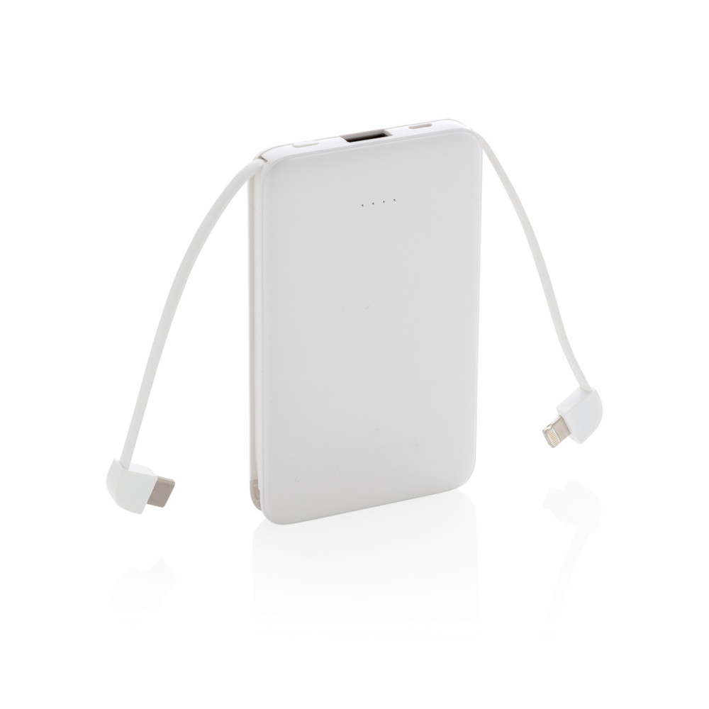 5.000 mAh Powerbank mit integriertem Kabel
