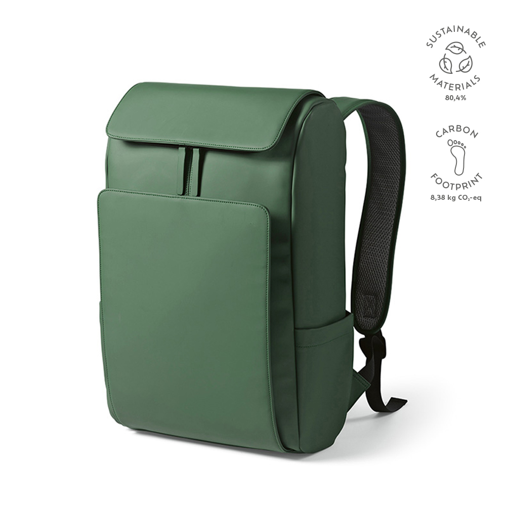 Sac à dos Lisbon 20L rPU Poche ordinateur 15,6" - Camel - Vert
