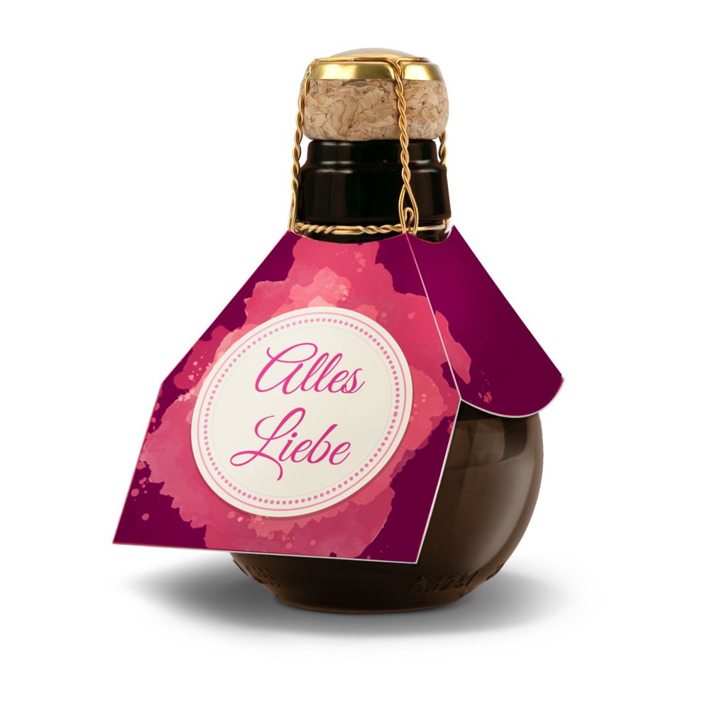 Kleinste Sektflasche der Welt! Alles Liebe - Ohne Geschenkkarton, 125 ml