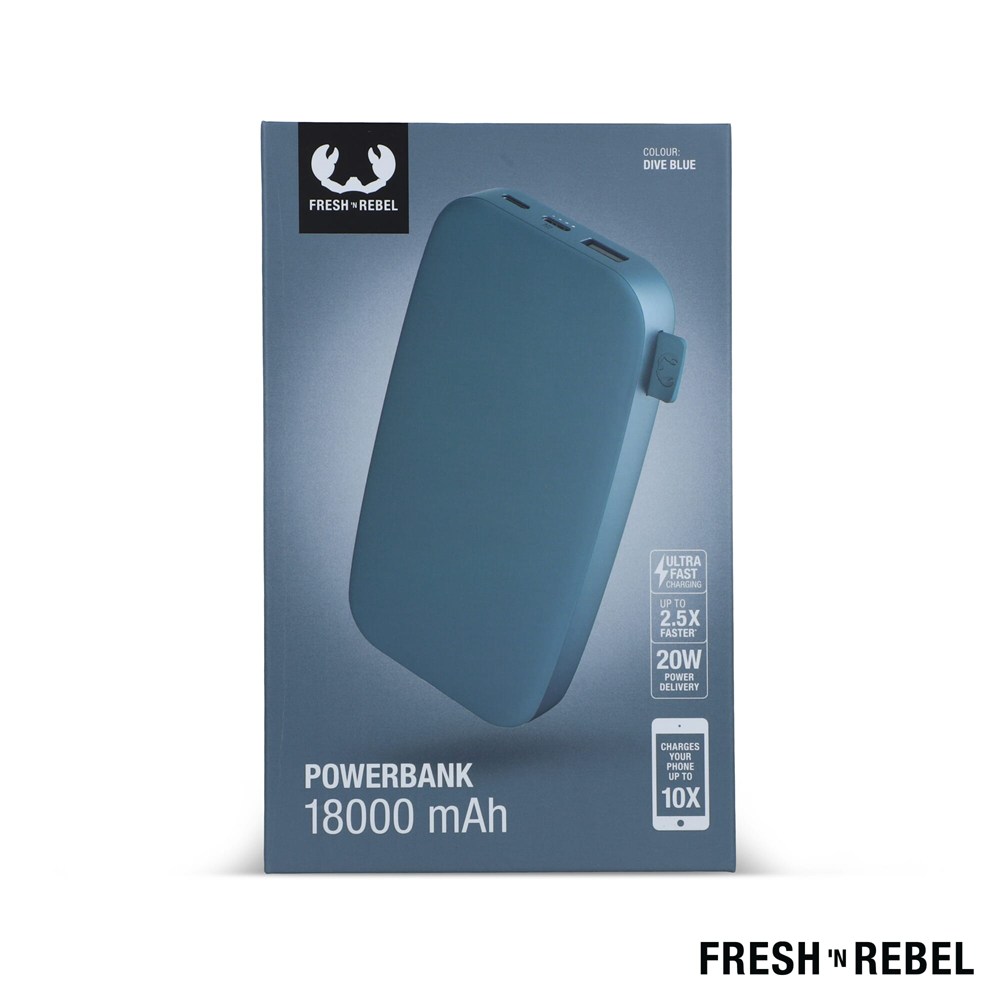 2PB18100 | Fresh 'n Rebel Powerbank 18000mAh USB-C Fast Charging 20W