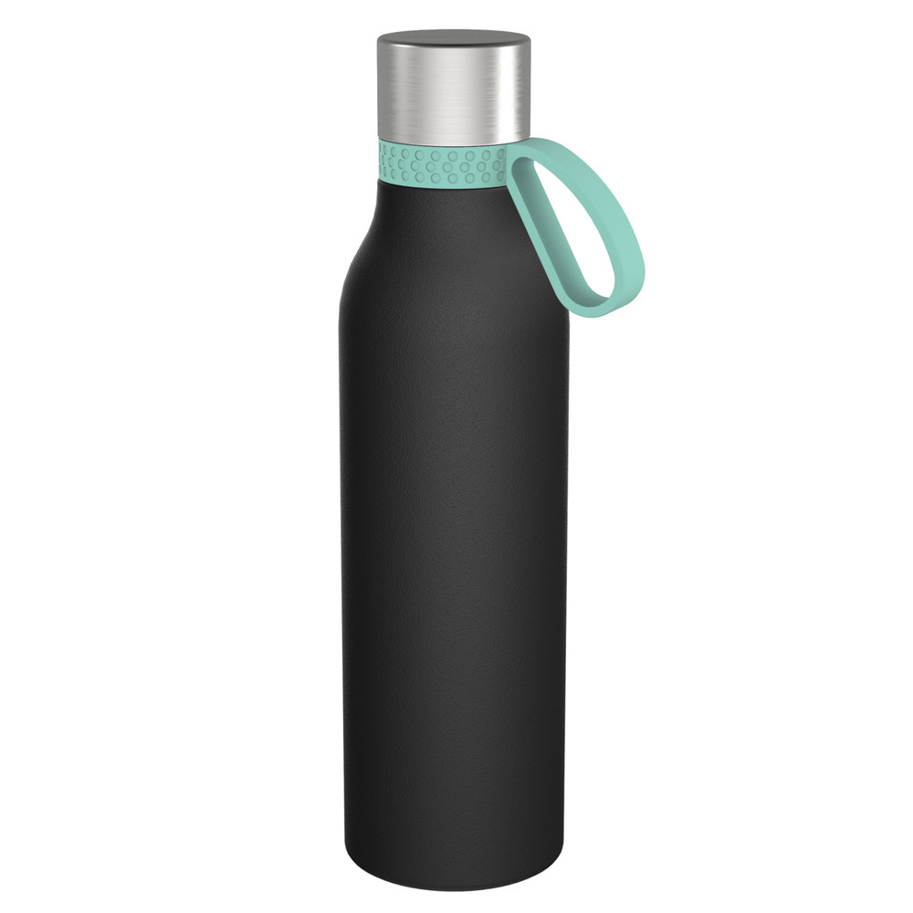 Trinkflasche RETUMBLER-myTOULON II 820 - hellblau, schwarz