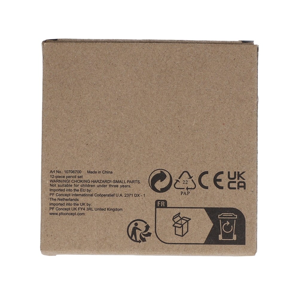 12 Buntstifte in Kraftbox