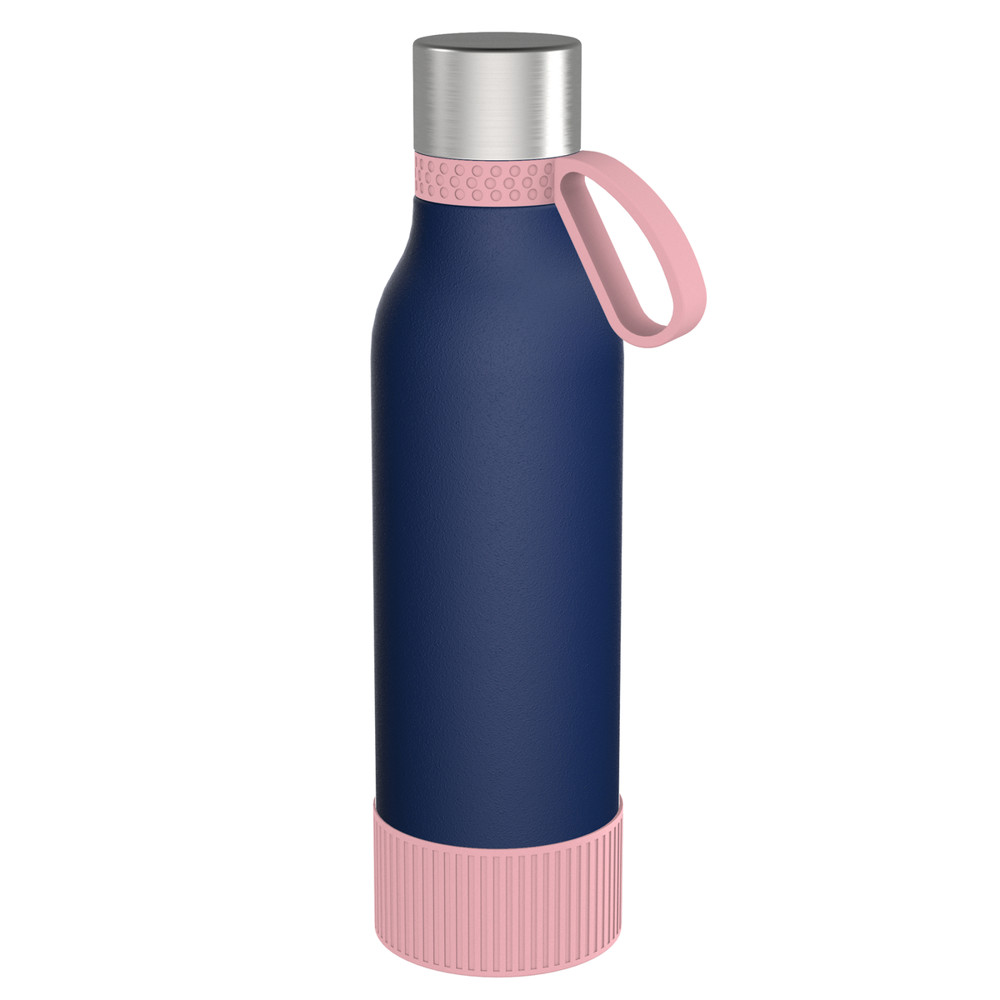 Trinkflasche RETUMBLER-myTOULON II 820 - hellmagenta, rose, dunkelblau