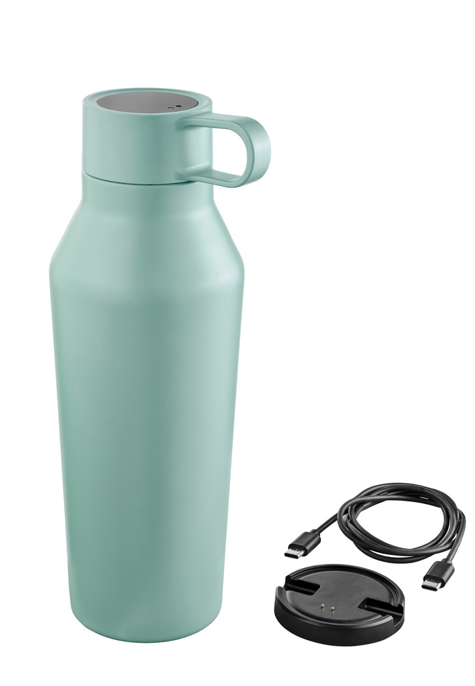TROIKA Smarte Thermoflasche HYDRATION COACH - grün