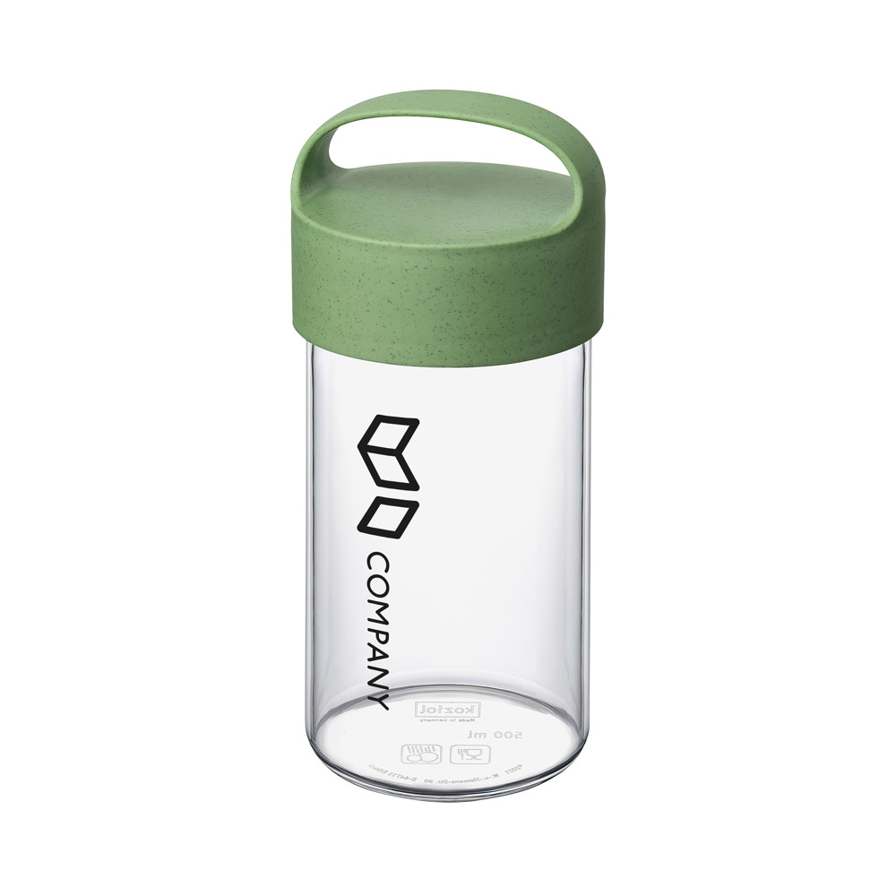 KOZIOL BUDDY DRINK 0,5 Trinkflasche 500ml + XMAS Sticker