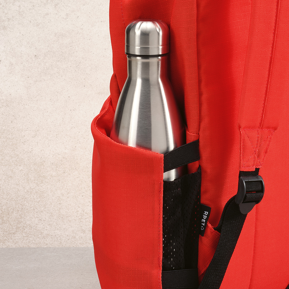 Sac à dos Tallinn 23L rPET ripstop. Poche ordinateur 17" - Rouge