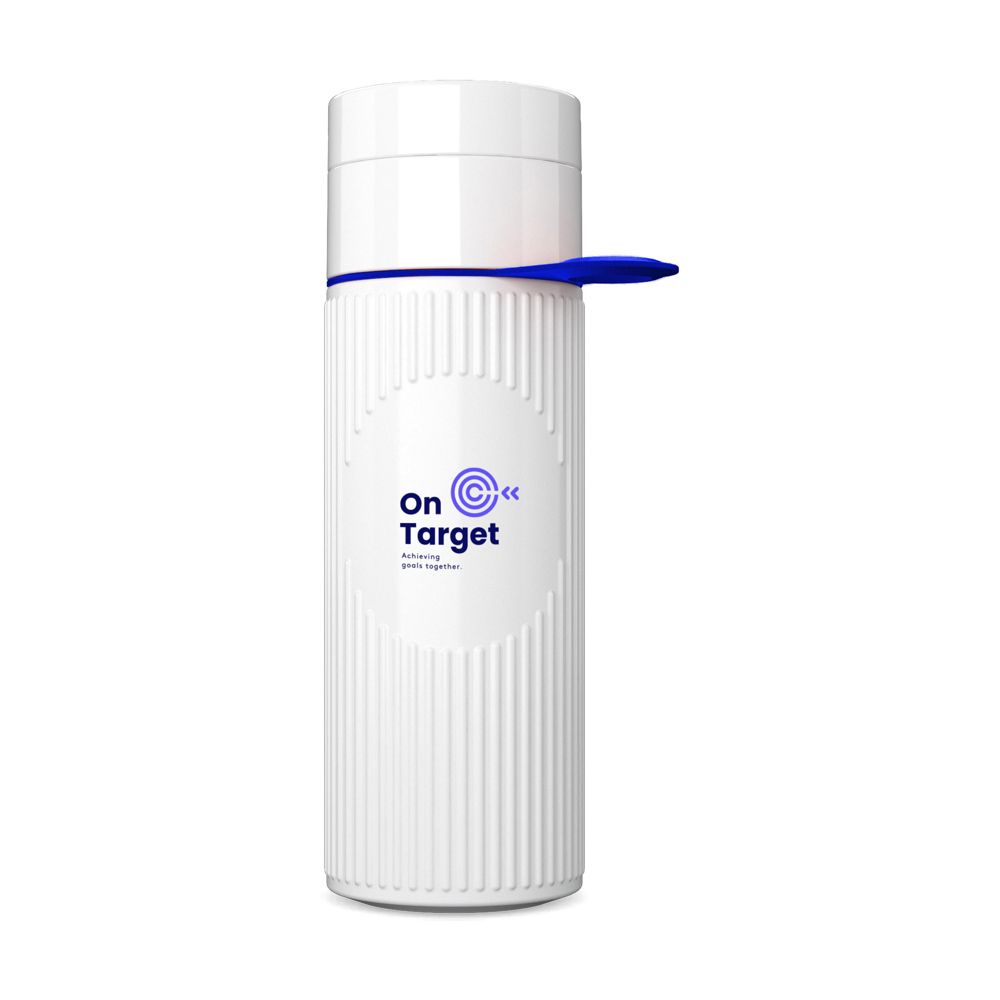 Join The Pipe Atlantis Ring Bottle White 500 ml - weiß/dunkelblau (± PMS 287)
