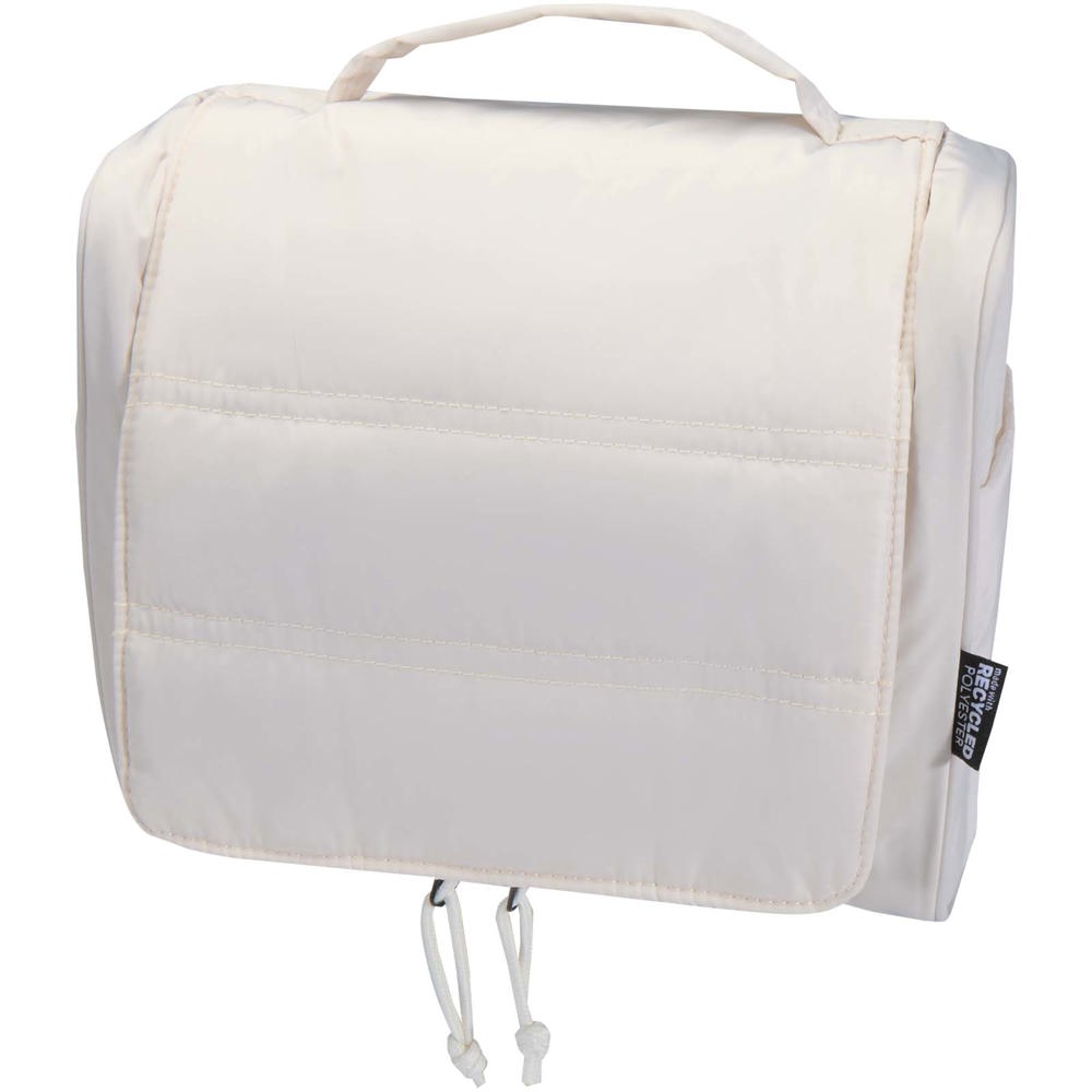 Trousse de toilette à suspendre Puffer recyclée et certifiée GRS de 8 L - Grès