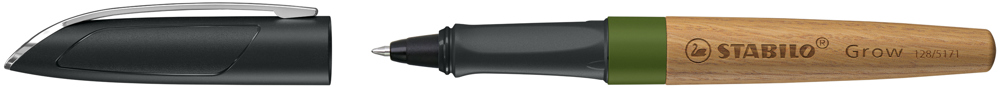 STABILO Grow stylo à bille, vert mousse/chêne