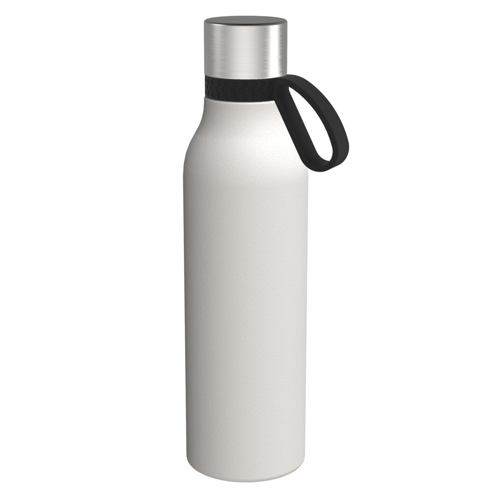 Trinkflasche RETUMBLER-myTOULON II 820 - schwarz, silber, weiß
