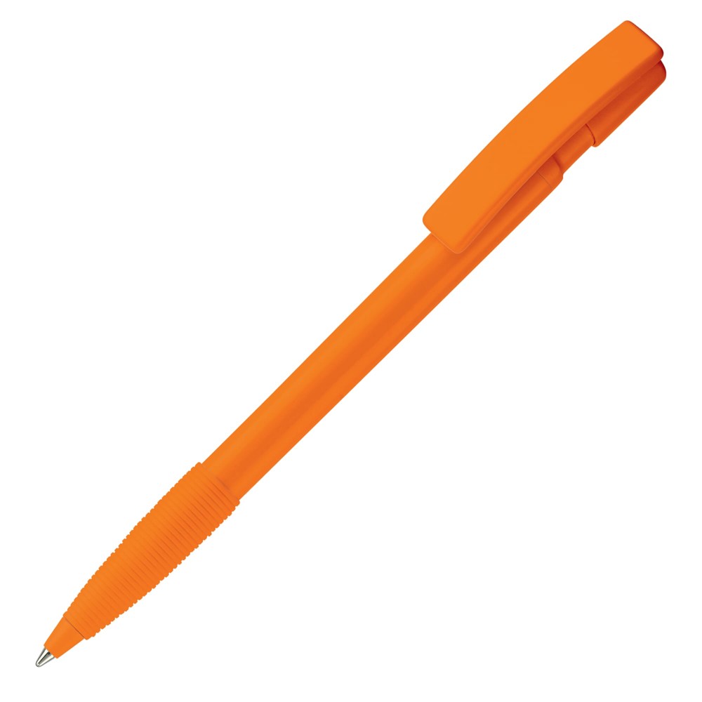 Kugelschreiber Nash Hardcolour mit Gummigriff - Orange