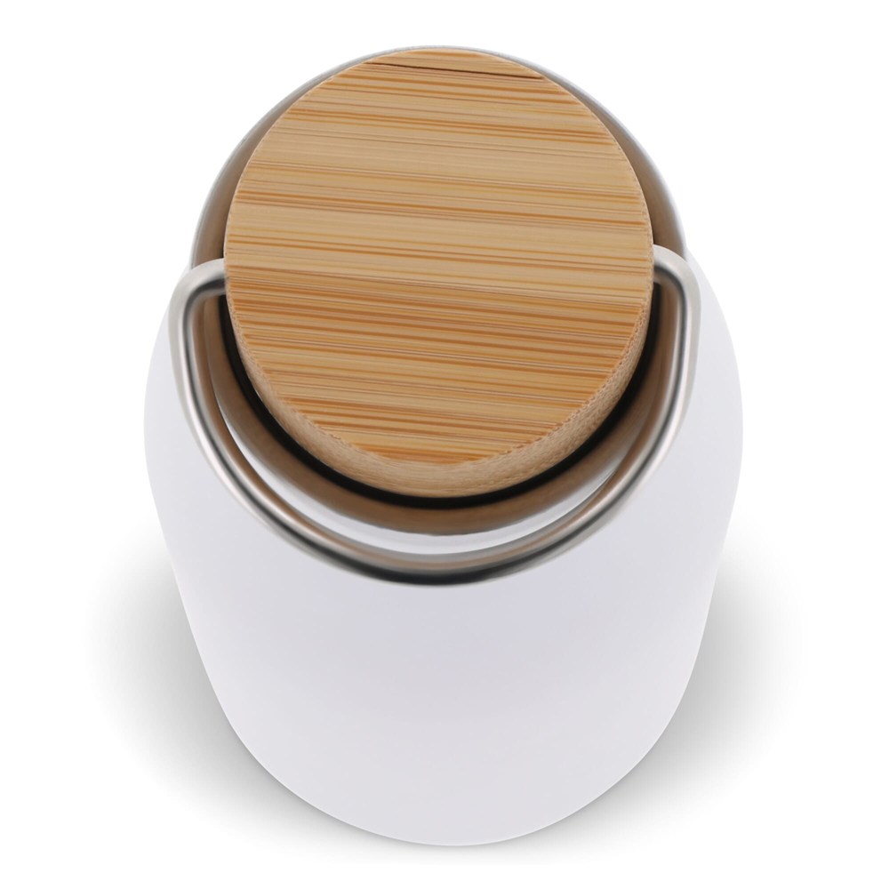 Isolier-Flasche mit Bambusdeckel, 500ml