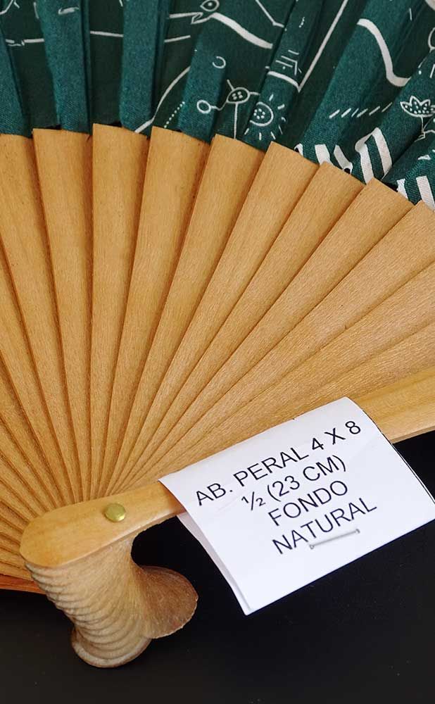 Handgefertigter Fächer Seide 100 GSM PERAL