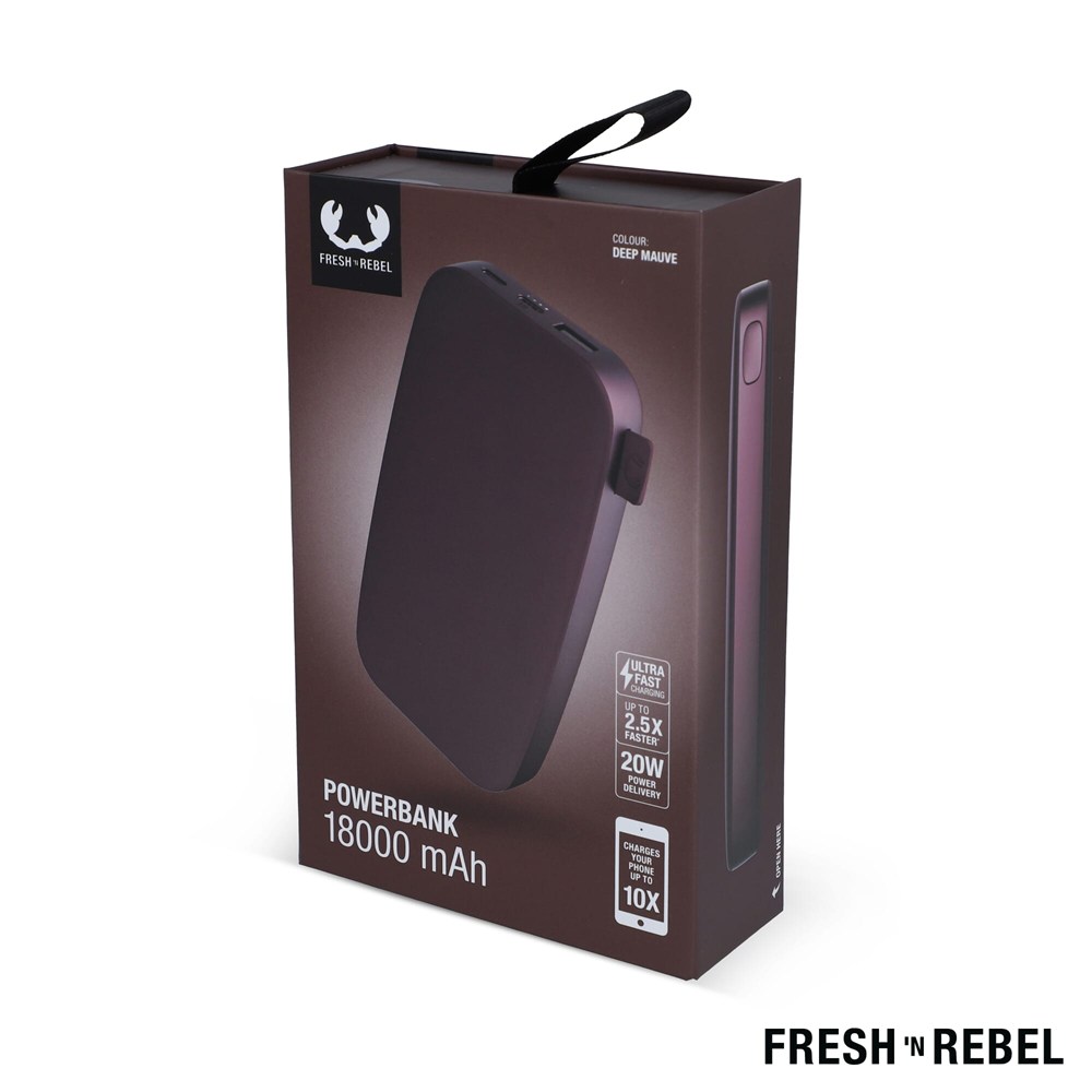 2PB18100 | Fresh 'n Rebel Powerbank 18000mAh USB-C Fast Charging 20W