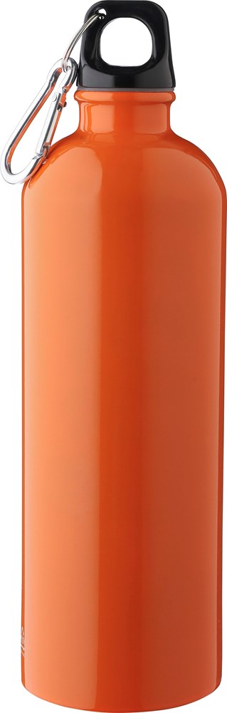 Recycelte einwandige Edelstahlflasche (750 ml) Emeric - orange